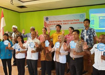 BNN Bursel Menggelar Sosialiasi Berwawasan Anti Narkotika  dan Pencanangan Desa Labuang Sebagai Desa Bersih Narkoba