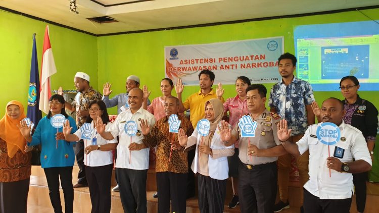 BNN Bursel Menggelar Sosialiasi Berwawasan Anti Narkotika  dan Pencanangan Desa Labuang Sebagai Desa Bersih Narkoba