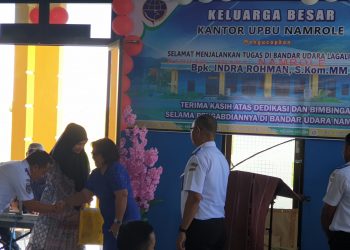 Kepala UPBU Namrole, Indra Rohman Menggelar Pisah Sambut