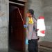 Cegah Covid-19, Bachri Hehanussa Wakapolres Buru Pimpin Penyemprotan Disinfektan