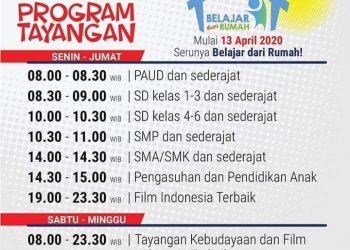 Publik Bursel Merespon Baik Soal Program Mendikbud Belajar dari Rumah Lewat TVRI
