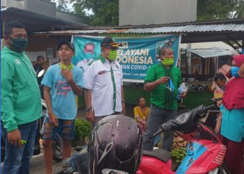 DPC PKB Bursel Bagi 3000 Masker Di Masyarakat