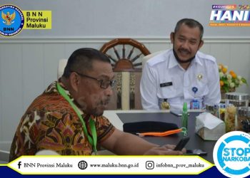 Kepala BNNP Maluku Bahas Persiapan HANI Bersama Gubernur Maluku, Murad Ismail