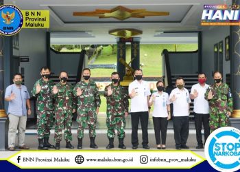 Bangun Sinergitas Dan Kolaborasi Kepala BNNP Maluku, Brigjen Pol. Drs. Jafriedi, Kunker Ke Lantamal IX Ambon