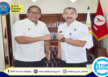 Perkuat Sinergitas Kepala BNNP Maluku Sambangi Badan Intelijen Maluku