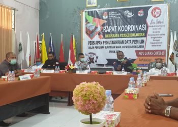 KPU Bursel Gelar Rakor Persiapan Pemutakhiran Data Pemilih, Ini Pesannya