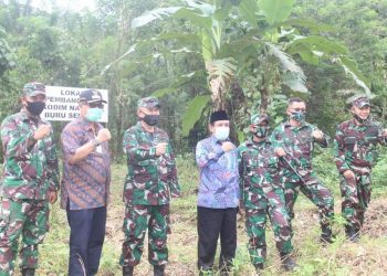 Kapoksahli Kunker di Bursel Tinjau lokasi Pembangunan Kodim