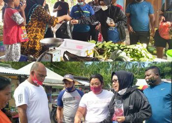 Pasangan Safitri – Gerson Kunjungi Para Pedagang di Pasar Kae Wait Namrole