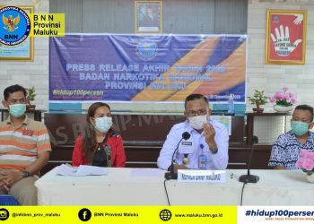 BNNP Maluku Release Capaian Kerja Tahun 2020