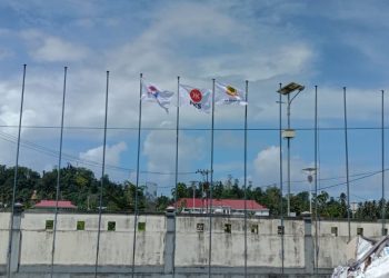 SK Menkumham Dan Sipol Jadi Acuan, KPU Bursel Turunkan Bendera Berkarya HMP, Ini Pesannya