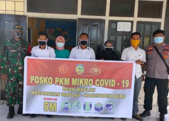 Babinsa Resmi Posko Covid 19 Desa Waplau