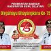 Bupati Dan Wakil Bupati Bursel Bersama Polres Pulau Buru Ikut Upacara HUT Bhayangkara ke-75 Secara Virtual