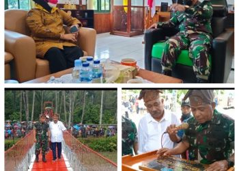 Bupati Bursel Apresiasi Pembangunan Jembatan Oleh Korem 151/Binaiya  dan VRI, Ini Pesannya