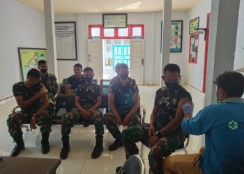 11 Anggota Pos Ramil Kepala Madan Divaksin Tahap 3