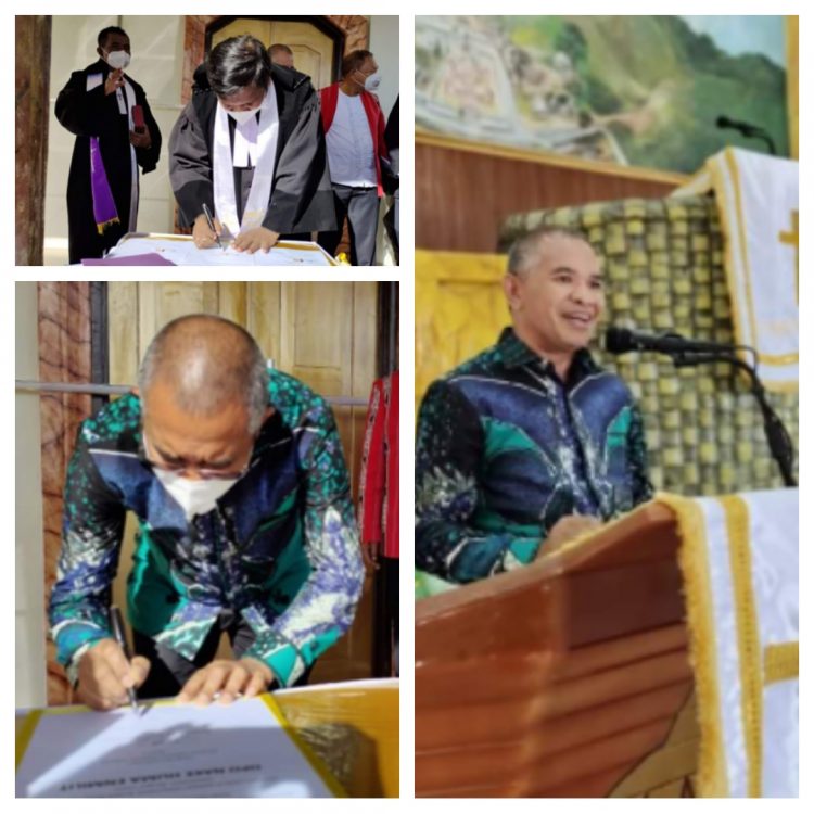 Wabub Bursel Dan Ketua Sinode GPM Hadiri Peresmian Gereja “Opo Nake Huma Emilit” di Desa Fakal