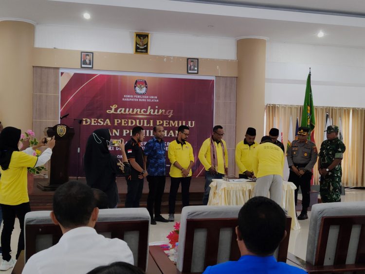 KPU Bursel Lounching Desa Peduli Dan Pemilihan, Ini Harapanya