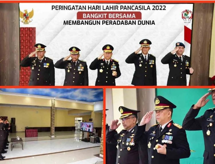 Kapolda Maluku Ikuti Upacara Peringatan Hari Lahir Pancasila Secara Virtual