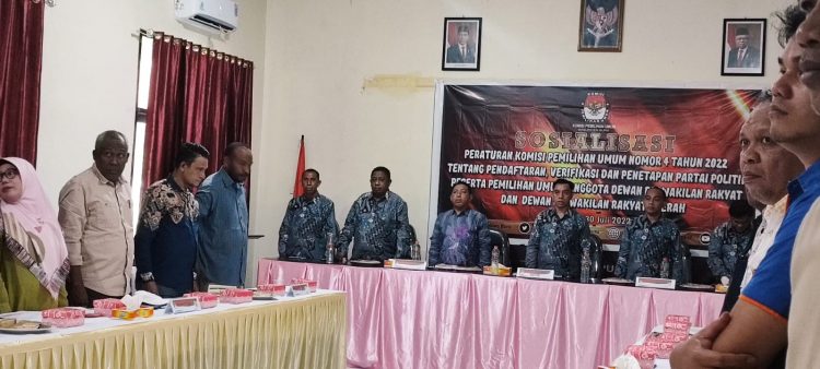 KPU Buru Sosialisasi PKPU Nomor 4 Tahun 2022 dan Pengenalan Sipol