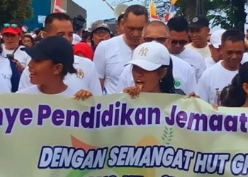 Wakil Bupati Bursel Buka Jalan Santai Dan Kampanye Pendidikan