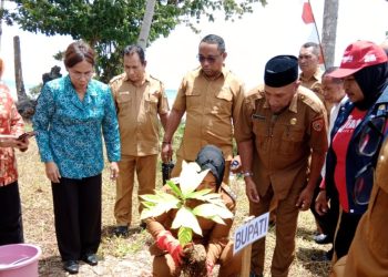 Bupati Bursel Turut Canangkan Penanaman Anakan Sukun Dan Kelor