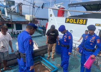 Ditpolairud Patroli Rutin di Perairan Laut Maluku