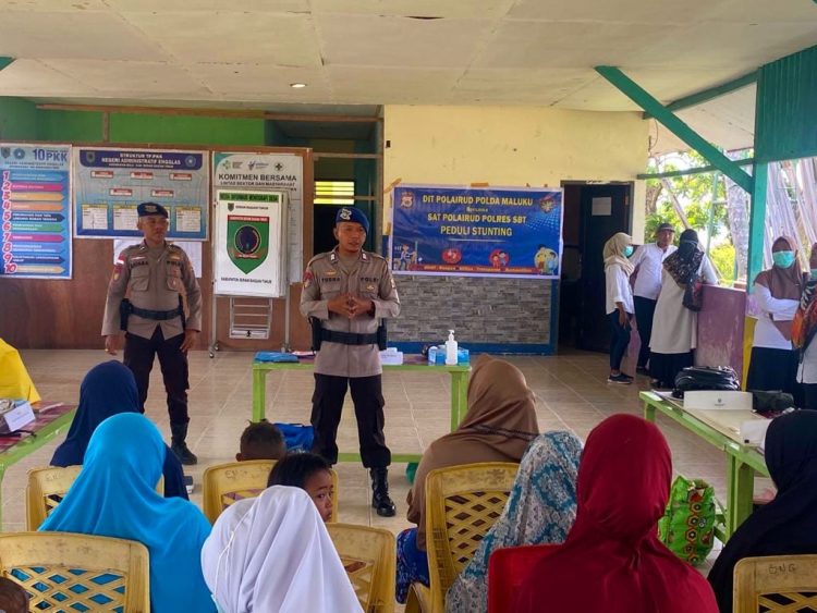 Dit Polairud Polda Maluku Peduli Stunting