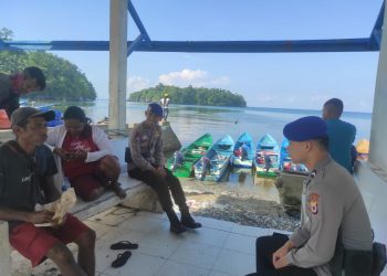 Personil KP XVI Namrole Intens Gelar Patroli di Pelabuhan