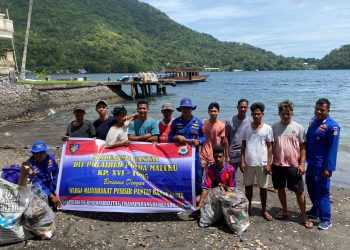 Kalesang Pantai Personil KP.XVI- 1005 Ditpolairud Polda Maluku