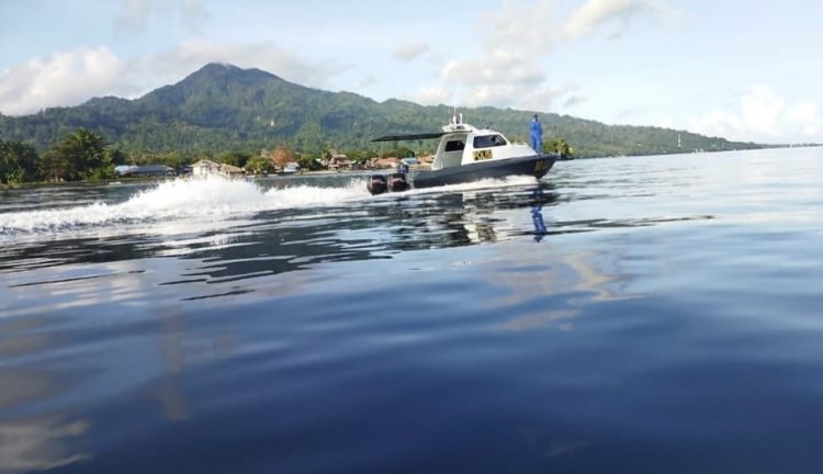 Patroli Perairan Intens Dilaksanakan Oleh  Kp.XVI-1010 Pos Sandar Tahoku