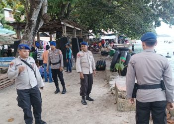 Pastikan Pengamanan Terkendali, Ditpolairud Polda Maluku Tinjau Lokasi Wisata