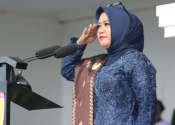 Upacara HUT Kabupaten Bursel Ke 15 Dipimpin oleh Bupati Safitri