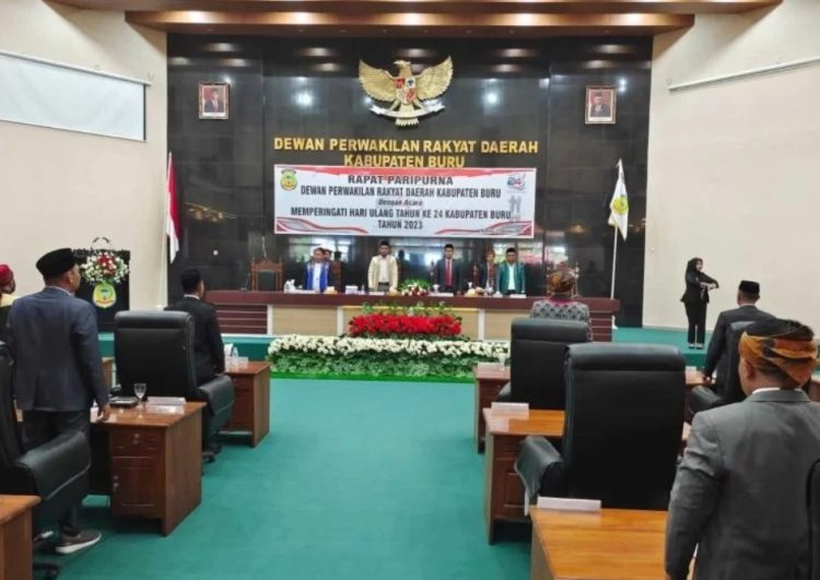 Pemda Bersama DPRD Buru Mengelar Rapat Paripurna HUT Kabupaten Buru yang Ke-24 Tahun