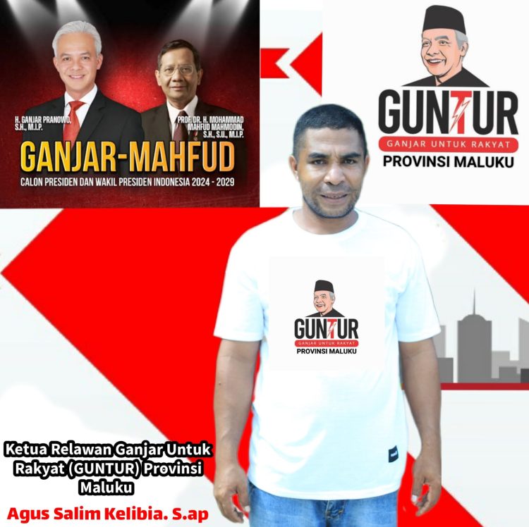 Relawan Guntur Maluku Optimis Ganjar Menang Satu Putaran Di Pilpres 2024
