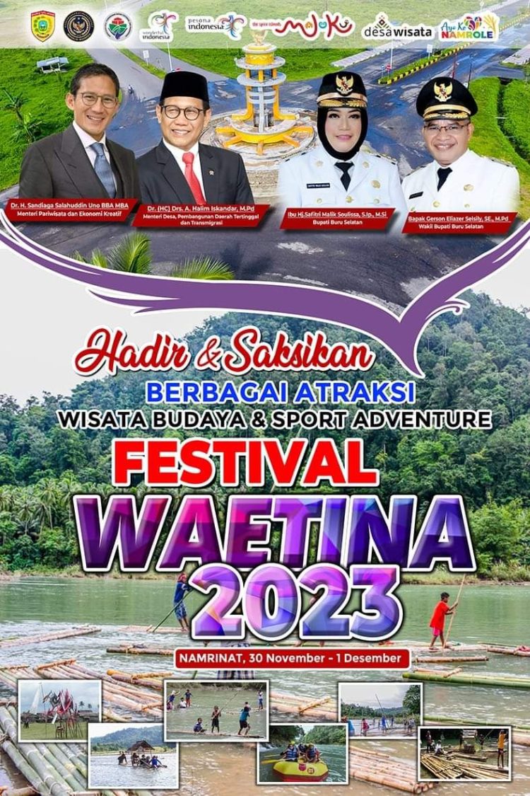 Atraksi Wisata Bakal Ramaikan Festival Waetina.