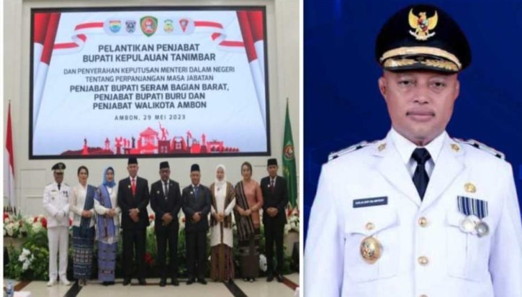 Gubernur Maluku Menyerahkan SK Perpanjangan Masa Jabatan Pj.Bupati Buru