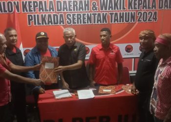 Rebut Rekomendasi Parpol, Lutfi Sanaky Dan Orpa A Seleky Daftar di PDI Perjuangan