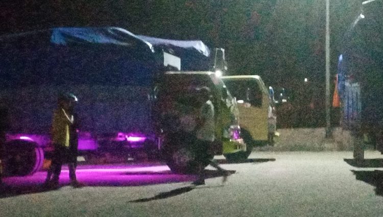 Truk Bermuatan Kapur dan Dicurigai Ada B3 Masih Diamankan di Polres Buru