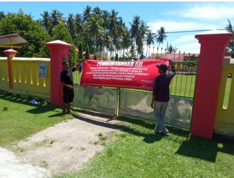 Dinas Pendidikan Kabupaten Buru Lakukan Penyerobotan Lahan Warga Di Desa Batu Boy