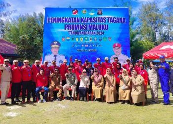 Di Kabupaten Buru, Dinsos Provinsi Maluku Tingkatkan Kapasitas Anggota Tagana 11 Kabupaten/Kota