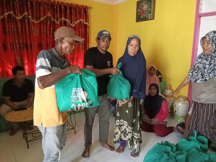 Tamang BAE Bang Aziz Hentihu Bagi 40 Ton Sembako dan Hewan Qurban