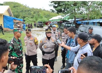 Polres Buru Bersama Kodim 1506 Namlea operasi gabungan Peti Gunung Botak