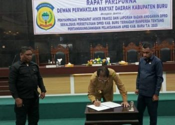 Rapat Paripurna, PJ Bupati Sampaikan Pendapat Akhir Pertanggungjawaban APBD 2023
