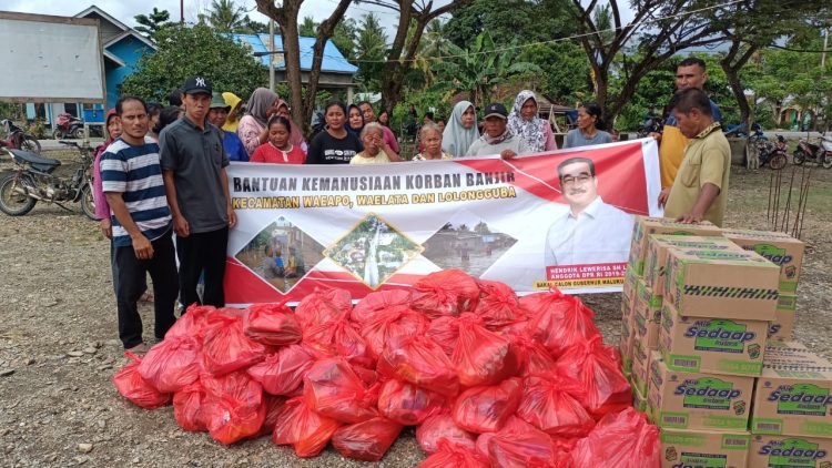 HL Salurkan Bantuan Bagi Masyarakat Terdampak Banjir di Kabupaten Buru