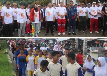 Bupati Safitri Dan Ratusan Warga Bursel Ikut Jalan Santai