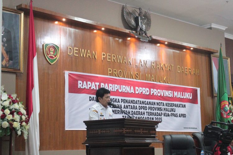 Penjabat Gubernur Maluku, Sadly le Dan DPRD Pendatanganan KUA,PPAS T.A 2025