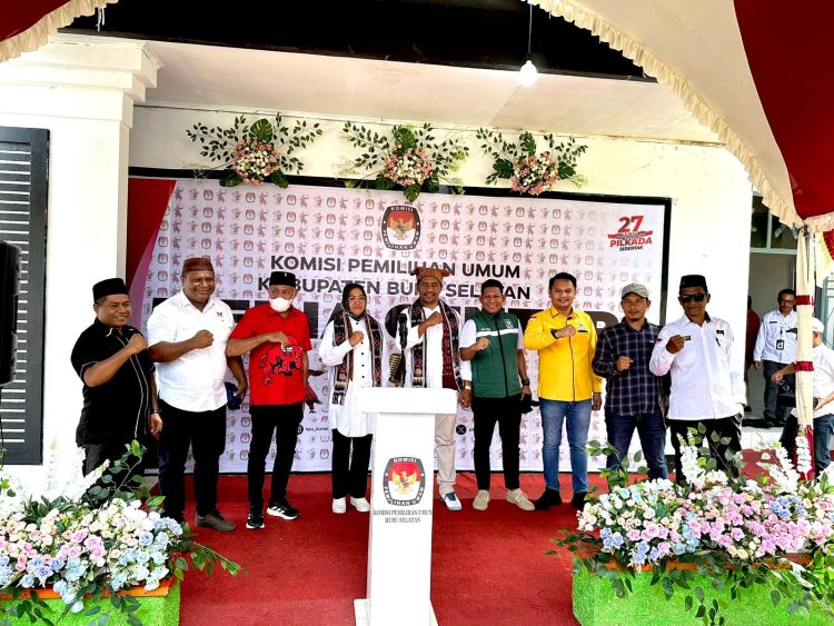 Tancap Gas, Pasangan Safitri Dan Hempri Resmi Mendaftar di KPU Bursel