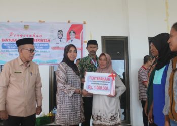 Bupati Safitri Beri Bantuan Hibah Untuk Pelaku Usaha Ultra Mikro