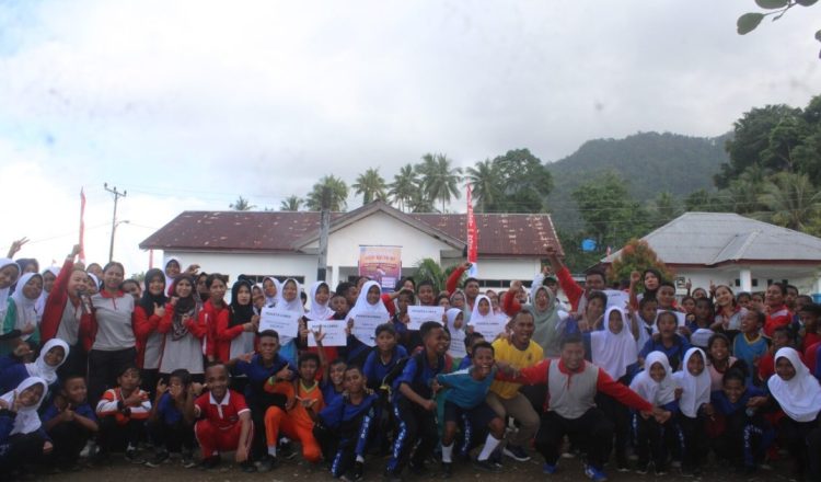 Jelang HUT Ke-79 RI, SMP Negeri 01 Namrole Gelar Beragam Lomba