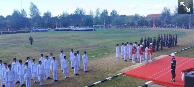 Upacara HUT ke 79 RI di Kabupaten Buru, Maluku Berlangsung Khidmat
