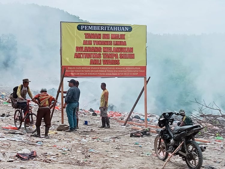 Memasuki Areal Tanpa Ijin, Ahli Waris Akhirnya  Pasang Papan Larangan